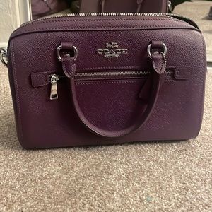 Coach Dark Purple Crossbody or Handle Bag